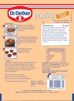 Dr. Oetker Puding Çikolatalı Fındık Aromalı 102 Gr 3lü paket