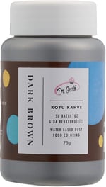 Dr.Gusto Su Bazlı Toz Gıda Boyası Koyu Kahverengi 75 Gr