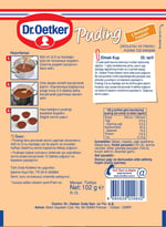 Dr. Oetker Puding Çikolatalı Fındık Aromalı 102 Gr 3lü paket