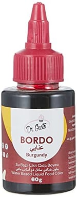 Dr.Gusto Su Bazlı Likit Gıda Boyası 60 Gr Bordo