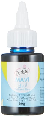 Dr.Gusto Su Bazlı Likit Gıda Boyası 60 Gr Mavi