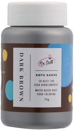 Dr.Gusto Su Bazlı Toz Gıda Boyası Koyu Kahverengi 75 Gr