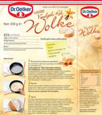 Dr. Oetker Wolke - Vanilyalı Kek 430 Gr