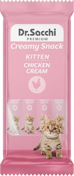 Dr.Sacchi Kedi Ödül Sıvı Kitten Chicken Kedi Maması 4'lü