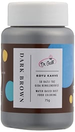Dr.Gusto Su Bazlı Toz Gıda Boyası Koyu Kahverengi 75 Gr