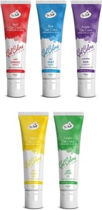 Dr. Gusto Jel Gıda Boyası Konsantre 5x50 GR 5'li Set Mavi Kırmızı Mor Sarı Yeşil