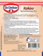 Dr. Oetker Kakao 50 Gr 2li paket