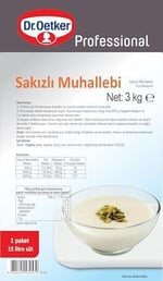 Dr. Oetker Sakızlı Muhallebi 3 Kg