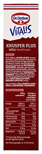 Dr. Oetker Vitalis Multi Meyveli Çıtır Müsli 450 Gr