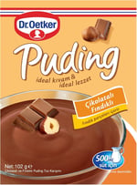 Dr. Oetker Puding Çikolatalı Fındık Aromalı 102 Gr