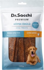 Dr.Sacchi Premium Tavuk Kuru Kesim Jerky Tahılsız Köpek Ödülü 100 Gr