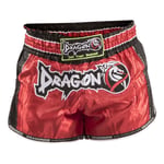 Dragon Do Muay Thai Şort Retro - Kickboks, Muay Thai, MMA Eğitimi için Tasarlandı - Maksimum Esneklik