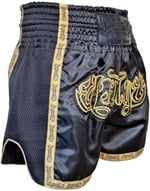 Dragon Thai Nakışlı Kick Boks ve Muay Thai Şortu Siyah MT3090 (Siyah, S)