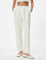 Drawstring High Rise Pants