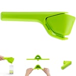 Dreamfarm Fluicer Katlanır Pratik 23cm Narenciye Sıkacağı, Yeşil | Kolay, manuel taze limon suyu sıkacağı, pip yakalayıcılı, limonlara uygun, kompakt depolama, 9 inç