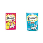 Dreamies kedi ödül maması seti (Sığırlı & peynirli ve somonlu, 2 x 60 g)