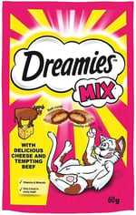 Dreamies Kuru Kedi Ödül Maması, Sığırlı ve Peynirli, 60 G
