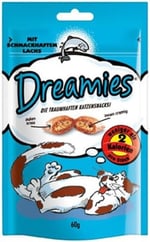 Dreamies Somon Kedisi Atıştırmalık 6'lı Paket (6 x 60 g)