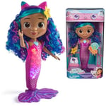 DreamWorks GABBY'S Dollhouse Film, Sing & Shine Mermaid Gabby, Işıklar ve Sesler ile Su Geçirmez Deniz Kızı Bebek, 3 Yaş ve Üzeri Kız ve Erkek Çocuk Oyuncakları