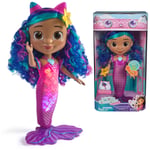 DreamWorks GABBY'S Dollhouse Film, Sing & Shine Mermaid Gabby, Işıklar ve Sesler ile Su Geçirmez Deniz Kızı Bebek, 3 Yaş ve Üzeri Kız ve Erkek Çocuk Oyuncakları
