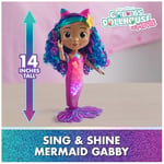 DreamWorks GABBY'S Dollhouse Film, Sing & Shine Mermaid Gabby, Işıklar ve Sesler ile Su Geçirmez Deniz Kızı Bebek, 3 Yaş ve Üzeri Kız ve Erkek Çocuk Oyuncakları