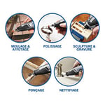 Dremel 7760 Lite Akülü Çok Amaçlı El Motoru, 15 Aksesuarlı
