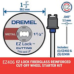 Dremel EZ406-02 EZ Kilit Kesme Tekerlek Seti, 38.1 mm Çap, 5 Parça Fiberglas Takviyeli