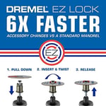 Dremel EZ406-02 EZ Kilit Kesme Tekerlek Seti, 38.1 mm Çap, 5 Parça Fiberglas Takviyeli