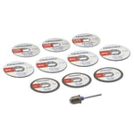 Dremel EZ728-01 EZ Kilit Döner Alet Kesme Diskleri Aksesuar Kiti, Plastik, Metal ve İnce Kesimler için Kesme Tekerlekleri, 11 Parça Çeşitli Aksesuar Seti