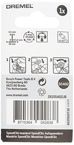 Dremel SC402 EZ SpeedClic Mandren, 3,2 mm