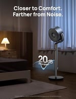 Dreo Yatak Odası için Ayaklı Fan, 8 Hız & 6 Mod, 23 dB Ultra Sessiz Motor, 120° Yatay/Dikey Salınım, 26m Rüzga Mesafesi, Zamanlayıcı & Uzaktan Kumanda, T - Seçenekler: 28D x 28G x 105.3Y santimetre...