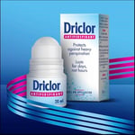 Driclor Roll-On Antiperspirant 20 ml Erkek Kadın İçin Terlemeye Karşı Etkili Pudrasız Formül