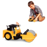 DRIVEN by Battat - Micro Steam Roller - Rugged Toy Steam Roller with Lights and Sounds, for Kids Age 4+