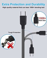 DTK Lenovo HP Dell Samsung ASUS Huawei Matebook için 65W USB C Dizüstü Bilgisayar Güç Kaynağı Tip C Adaptör