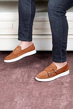 Ducavelli Airy Hakiki Deri Süet Erkek Günlük Ayakkabı Loafer Ayakkabı