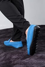 Ducavelli Fransen Hakiki Deri Erkek Günlük Ayakkabı, Loafer Ayakkabı, Hafif Ayakkabı, Püsküllü Loafer, Süet Ayakkabı