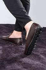 Ducavelli Fruga Hakiki Deri Erkek Günlük Ayakkabı, Loafer Ayakkabı, Hafif Ayakkabı