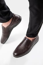 Ducavelli Kaila Hakiki Deri Rahat Ortopedik Erkek Günlük Ayakkabı, Baba Ayakkabı, Ortopedik Ayakkabı, Loafer Ayakkabı