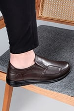 Ducavelli Lofor Hakiki Deri Comfort Ortopedik Erkek Günlük Ayakkabı, Baba Ayakkabısı, Ortopedik Ayakkabı, Loafer Ayakkabı