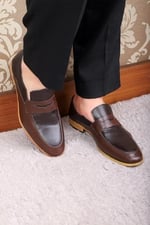 Ducavelli Milazzo Hakiki Deri Erkek Klasik Ayakkabı, Loafer Klasik Ayakkabı