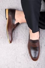 Ducavelli Milazzo Hakiki Deri Erkek Klasik Ayakkabı, Loafer Klasik Ayakkabı