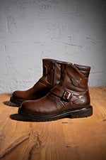 Ducavelli Rock Hakiki Deri Erkek Bağcıksız Postal Bot, Kürklü Bot