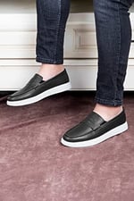 Ducavelli Trim Hakiki Deri Erkek Günlük Ayakkabı Loafer Ayakkabı
