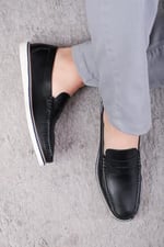 Ducavelli Vittoria Hakiki Deri Erkek Günlük Ayakkabı Loafer Ayakkabı