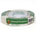 Duck Marka 286655 Genel Amaçlı Maskeleme Bandı, 0,94 İnç x 60 Yard, Bej, Paket başına 36 Rulo