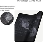 Dünya Haritalı 90x40 Cm Mouse Pad, Dünya Desenli Mouse Pad