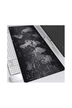 Dünya Haritalı 90x40 Cm Mouse Pad, Dünya Desenli Mouse Pad