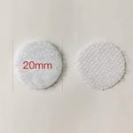 Dünya Magnet 100 Adet Arkası Yapışkanlı Yuvarlak Cırt Cırtlı Bant - Kaliteli Cırt Bant - Çap 1,5cm Cırt Cırt Band
