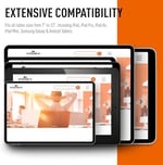 Durable 893323 Duvar Montajlı Tablet Tutucu, Gümüş/Antrasit - Seçenekler: 7-13 Zoll, ohne Hülle, Für Tablet 7-13 Zoll, mit Hülle...