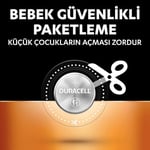 Duracell 2016 Lityum Düğme Piller (2’Li Paket) 3V, Bebek Güvenlik Teknolojisi, Anahtarlık, Ev Tipi Kumandalar, Akıllı Bilekliklerde Kullanım, Bebek Güvenlikli Paketleme